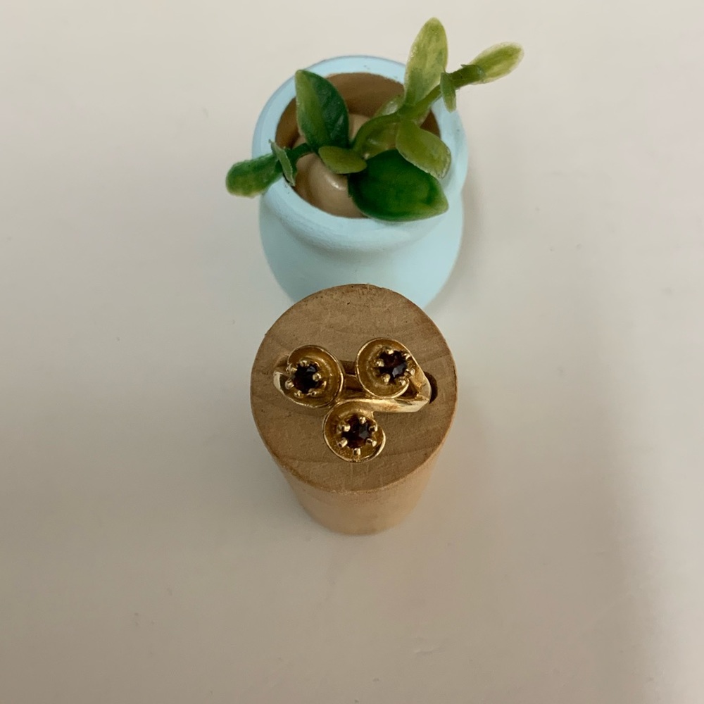 Gold Garnet Ring